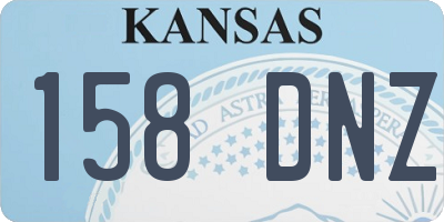 KS license plate 158DNZ