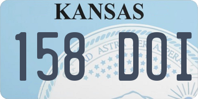 KS license plate 158DOI