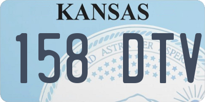 KS license plate 158DTV