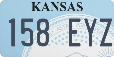 KS license plate 158EYZ