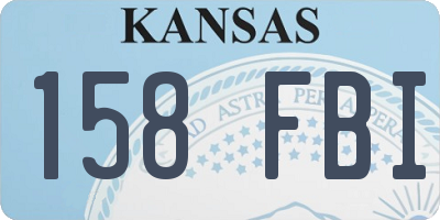 KS license plate 158FBI