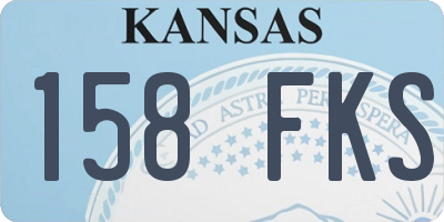 KS license plate 158FKS