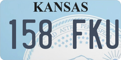 KS license plate 158FKU