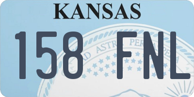 KS license plate 158FNL