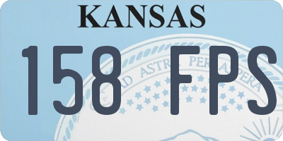 KS license plate 158FPS