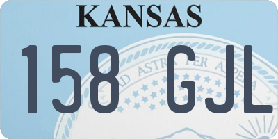 KS license plate 158GJL