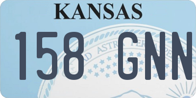 KS license plate 158GNN