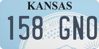 KS license plate 158GNO