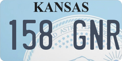 KS license plate 158GNR