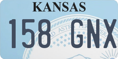KS license plate 158GNX