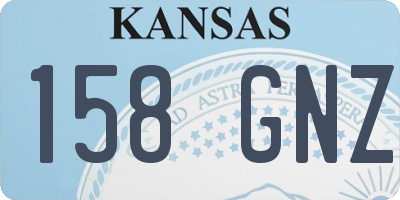 KS license plate 158GNZ