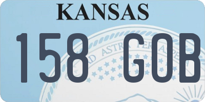 KS license plate 158GOB