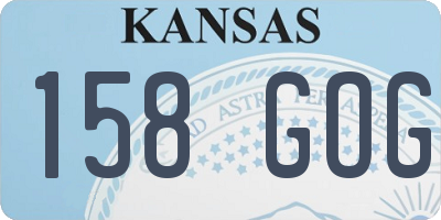 KS license plate 158GOG