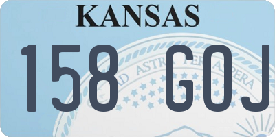 KS license plate 158GOJ