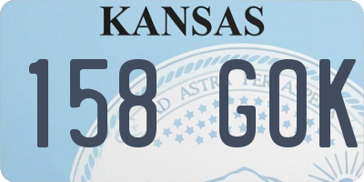 KS license plate 158GOK