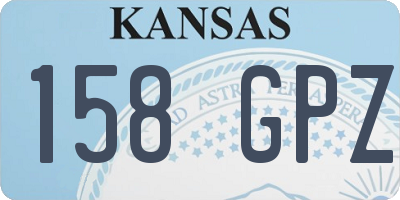 KS license plate 158GPZ