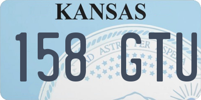 KS license plate 158GTU