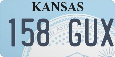 KS license plate 158GUX