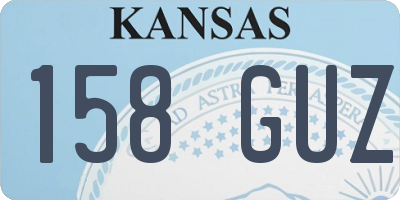 KS license plate 158GUZ