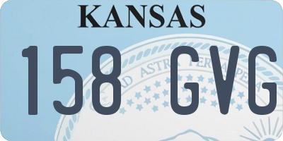 KS license plate 158GVG