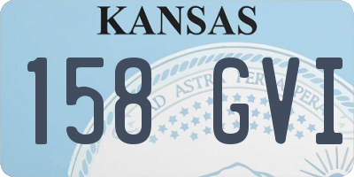 KS license plate 158GVI