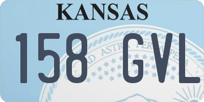 KS license plate 158GVL