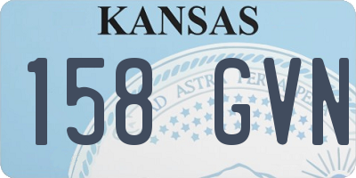 KS license plate 158GVN