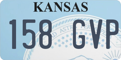 KS license plate 158GVP
