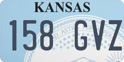 KS license plate 158GVZ