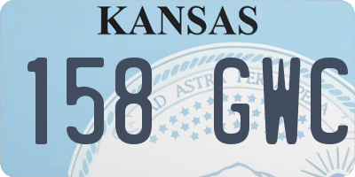 KS license plate 158GWC