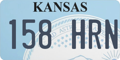 KS license plate 158HRN