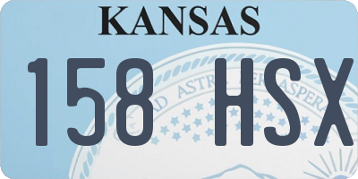 KS license plate 158HSX