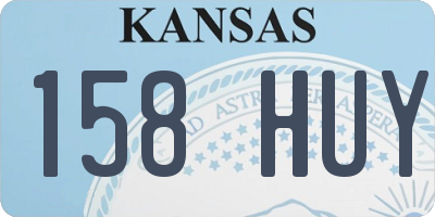 KS license plate 158HUY