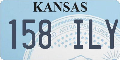 KS license plate 158ILY