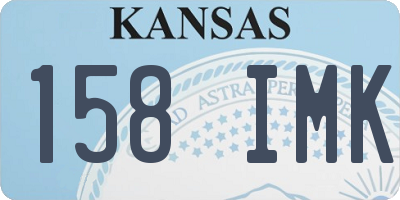 KS license plate 158IMK