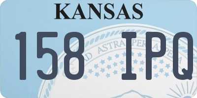 KS license plate 158IPQ