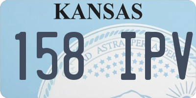 KS license plate 158IPV