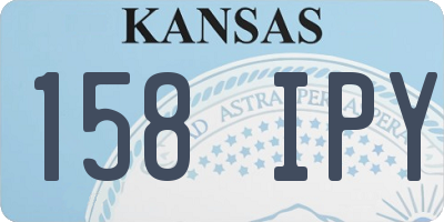KS license plate 158IPY