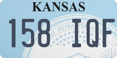 KS license plate 158IQF