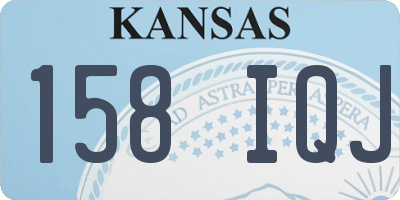 KS license plate 158IQJ