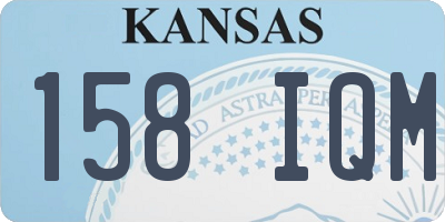 KS license plate 158IQM