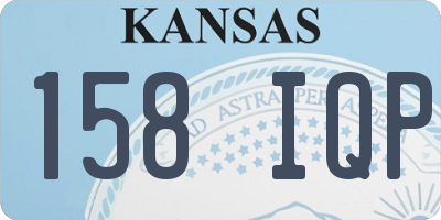 KS license plate 158IQP