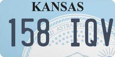 KS license plate 158IQV