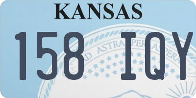 KS license plate 158IQY