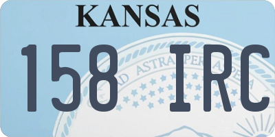 KS license plate 158IRC