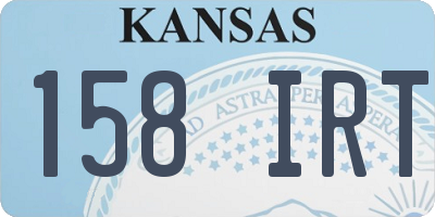 KS license plate 158IRT
