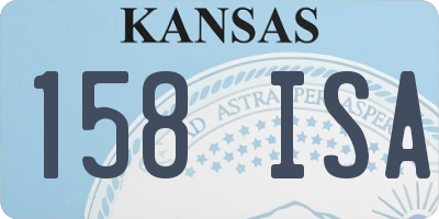 KS license plate 158ISA
