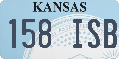 KS license plate 158ISB
