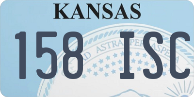 KS license plate 158ISC