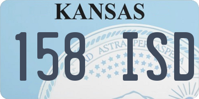 KS license plate 158ISD